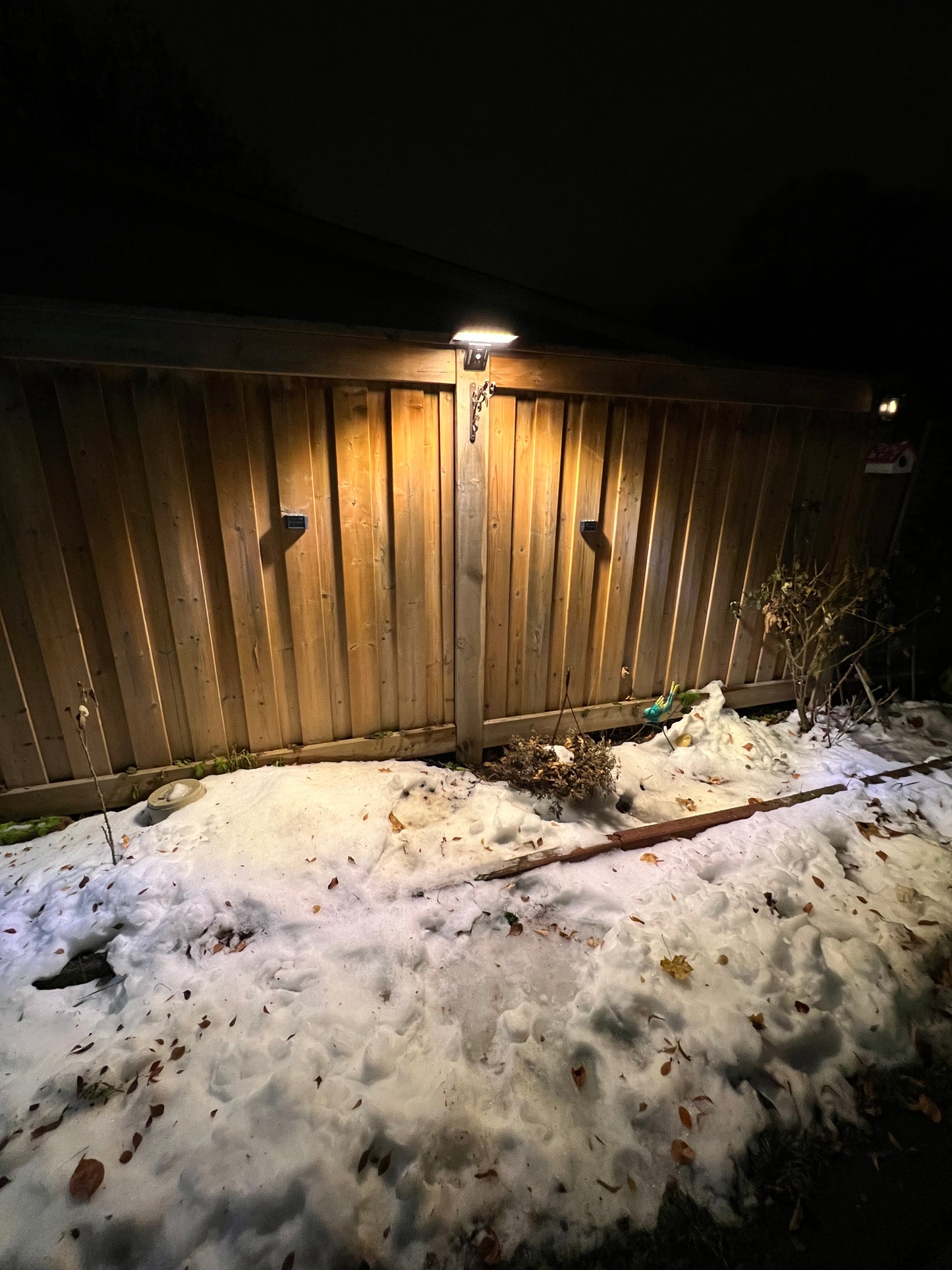 BigM Solar Wall Lamp for Outdoor is installed on the pathway of a house