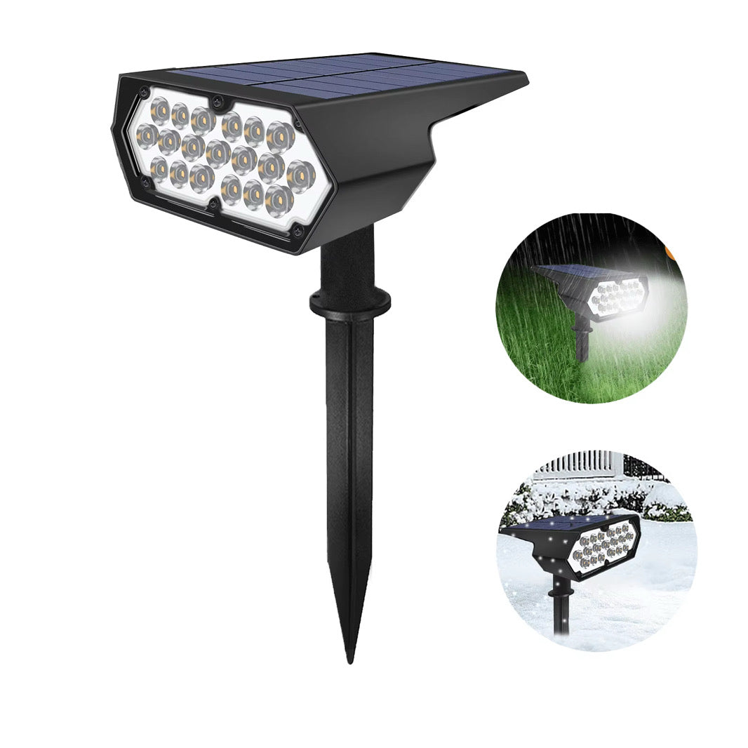 BigM 20 LED Cool White Wireless Solar Spotlights for Landscape Gardens
