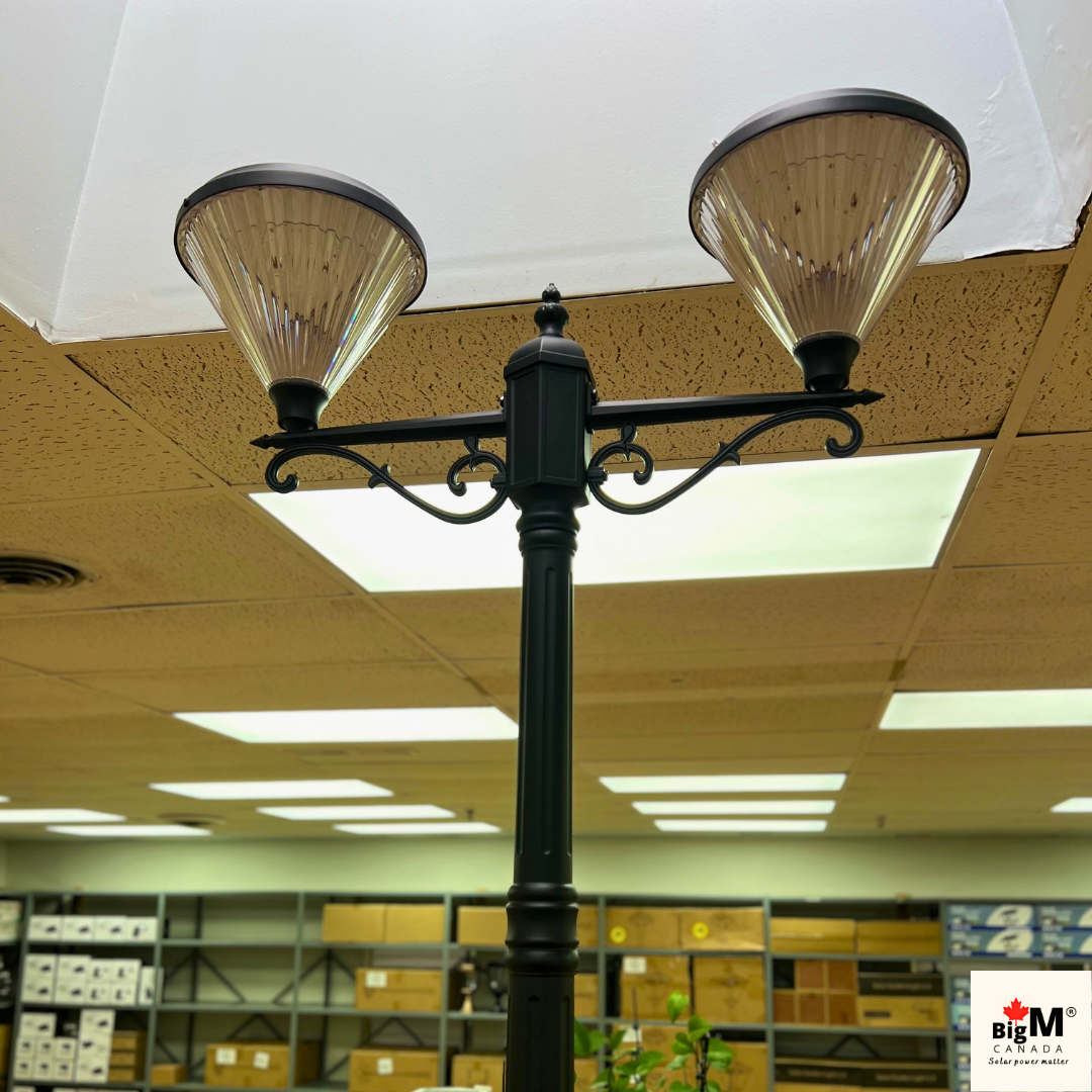 BigM European Vintage Style Solar Royal Garden Lights for Lawns, Gardens, Pathways & Backyards
