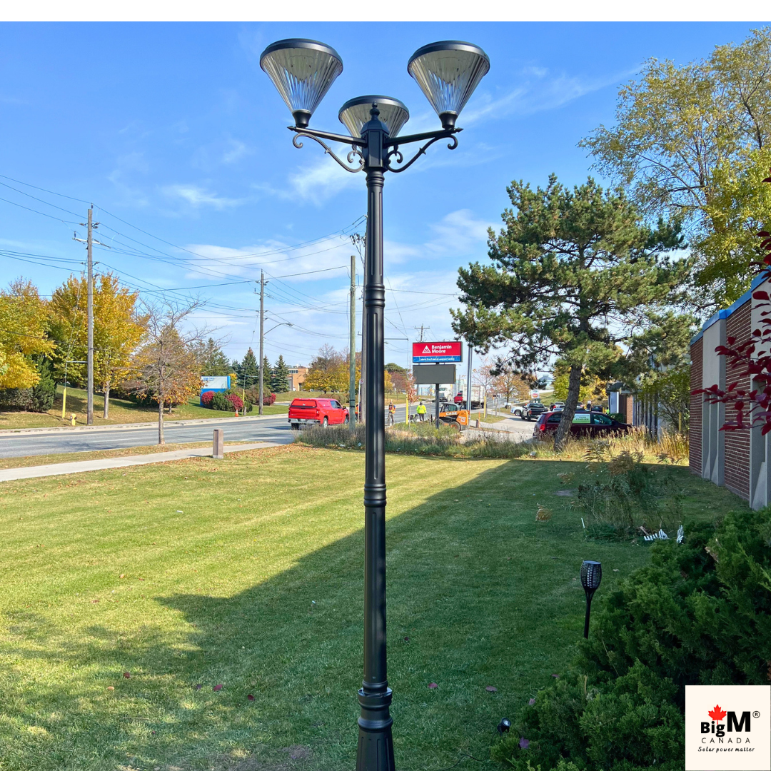 BigM European Vintage Style Solar Royal Garden Lights for Lawns, Gardens, Pathways & Backyards