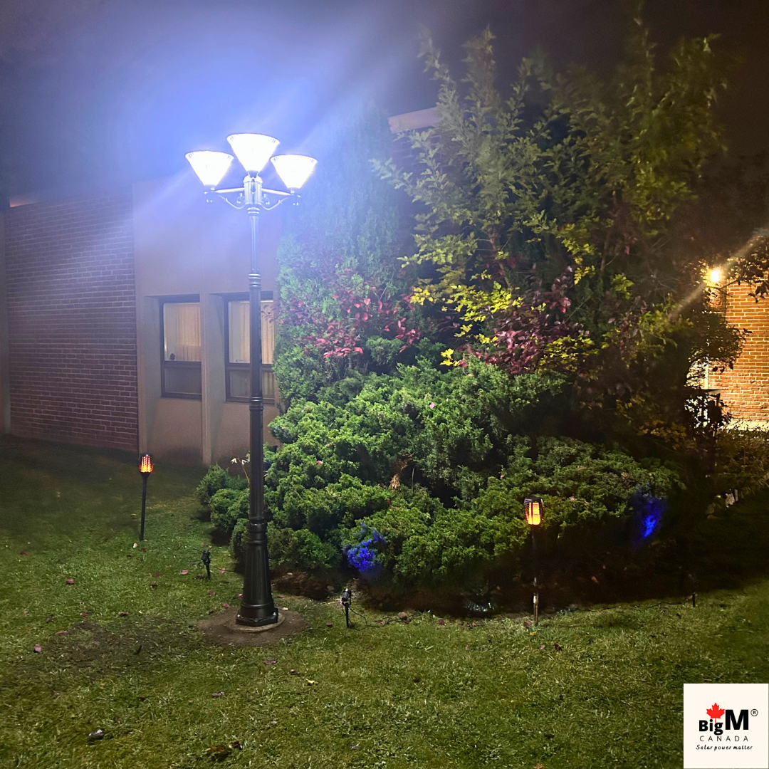 BigM European Vintage Style Solar Royal Garden Lights for Lawns, Gardens, Pathways & Backyards