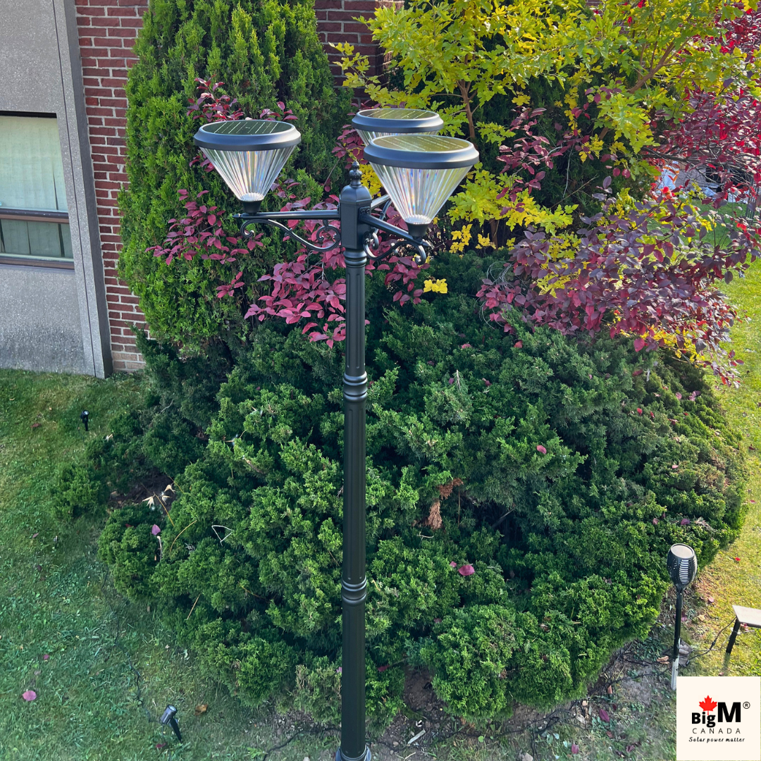 BigM European Vintage Style Solar Royal Garden Lights for Lawns, Gardens, Pathways & Backyards