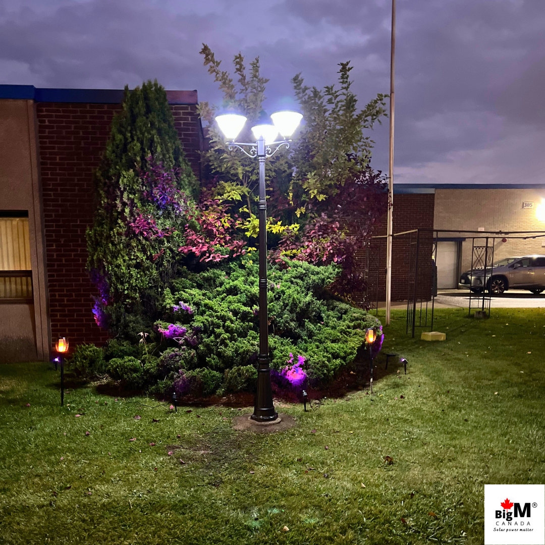 BigM European Vintage Style Solar Royal Garden Lights for Lawns, Gardens, Pathways & Backyards