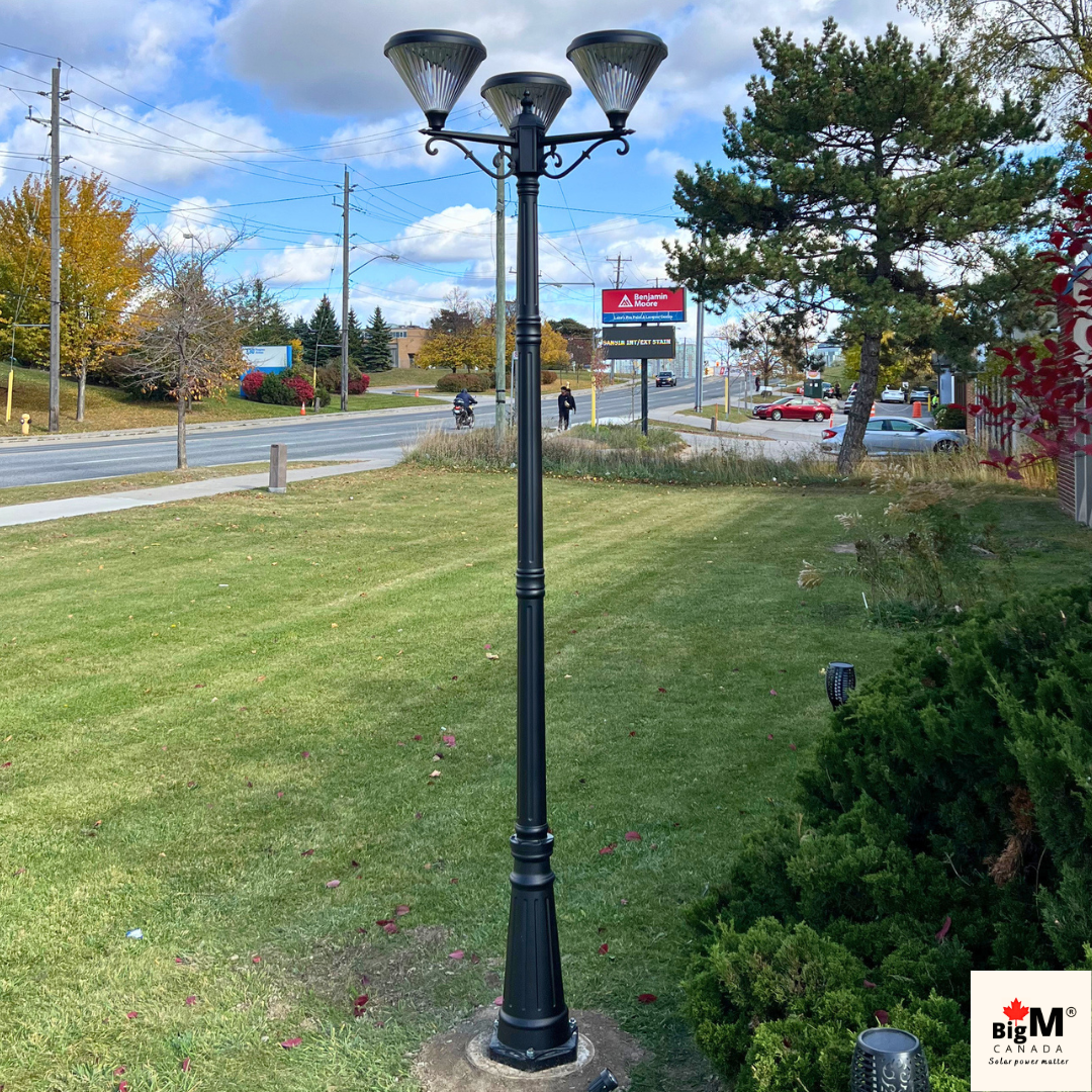 BigM European Vintage Style Solar Royal Garden Lights for Lawns, Gardens, Pathways & Backyards