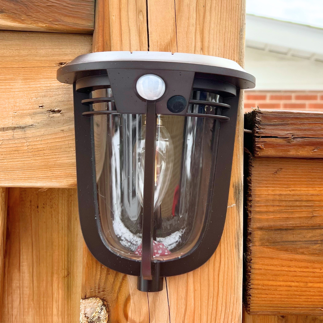 BigM Solar Porch Light with Motion Sensor — Outdoor Waterproof Warm-White Illumination for Driveways, Patios & Pathways