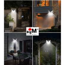 Load image into Gallery viewer, BigM Super Bright 114 LED Solar Motion Sensor Lights are perfect fo light up front doors, staircases, patios, gardens, backyards
