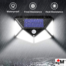 Cargar imagen en el visor de la galería, BigM Super Bright 114 LED Solar Motion Sensor Lights are IP65 waterproof, can withheld winter weather and heat resistance
