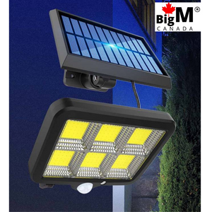 BigM 3000 Lumens LED Solar Motion Sensor Light is made of durable ABS materials