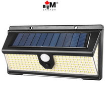 Charger l&#39;image dans la galerie, Image of a BigM 190 LED Bright Outdoor Solar Security Lights with Motion Sensor is made of high quality ABS materials
