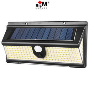 Image of a BigM 190 LED Bright Outdoor Solar Security Lights with Motion Sensor is made of high quality ABS materials