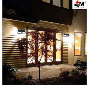 BigM 190 LED Bright Outdoor Solar Security Lights with Motion Sensor works dusk to dawn