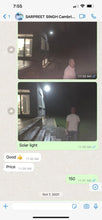 Cargar imagen en el visor de la galería, Customer sent a night view picture of BigM Heavy Duty 500W Solar Flood Light

