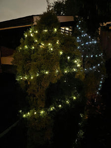 BigM LED solar fairy string lights can be wrapped around outdoor plants or any fixtures