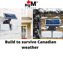 Load image into Gallery viewer, BigM 5000 Lumens Best Motion Sensor Solar Light can survive through Canadian extreme winter weather
