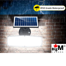 Load image into Gallery viewer, BigM 5000 Lumens Best Motion Sensor Solar Light for Outdoors Driveways is IP65 graded waterproof
