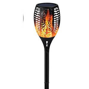 Image of a BigM LED Solar Powered Flickering Flame Lights for outdoor decorations