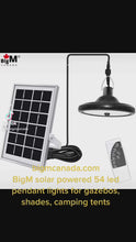 Load and play video in Gallery viewer, BigM 56 LED Bright Solar Gazebo Lights for Indoors Sheds cabins Tents
