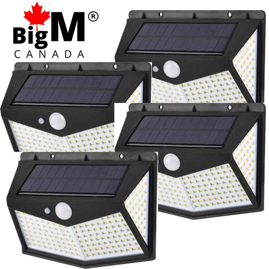 Image of 4 units BigM Heavy Duty 212 LED Best Solar Security Light