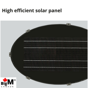 BigM Heavy Duty 500W Solar Flood Light With a large high absorbing solar panel