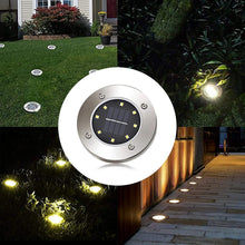 Load image into Gallery viewer, BigM Waterproof Solar Landscaping Lawn Lights 8 LED Warm White 4 Packs
