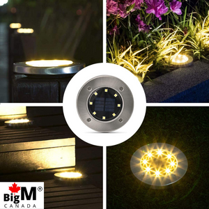 BigM RGB color changing solar garden lights  illuminates brilliantly at night