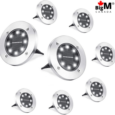 BigM Cool White LED Solar Landscaping Lights ideal for Gardens Lawns Pathways