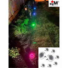 Cargar imagen en el visor de la galería, BigM RGB color changing solar garden lights  glows beautifully at night at  outdoor gardens
