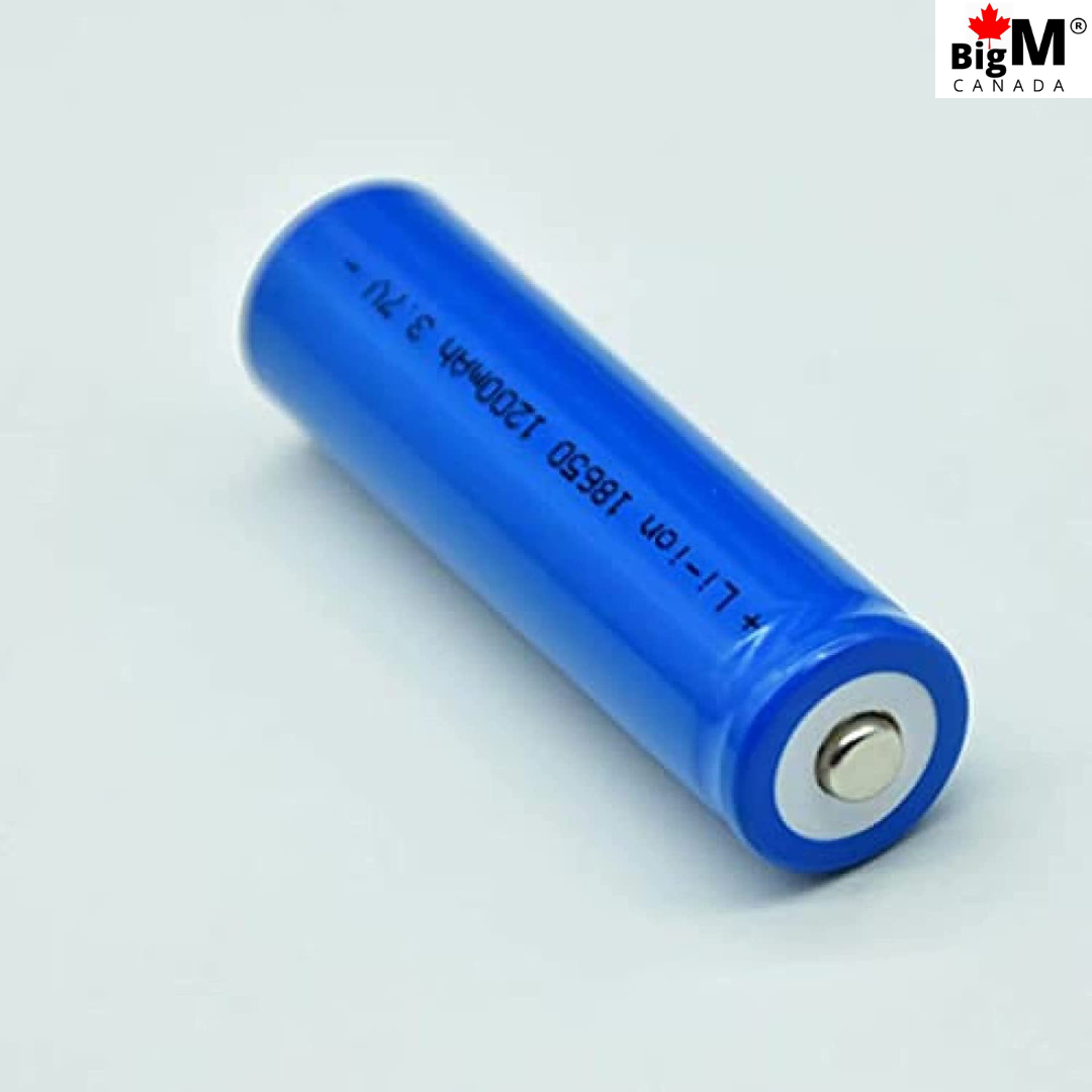 BigM Solar Lithium Ion Rechargeable Batteries 18650 3.7V 1200mAh