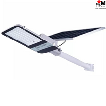 Load image into Gallery viewer, Image of BigM 300W &amp; 15000 Lumens Commercial Graded Solar Street Light with a Large Solar Panel, Aluminum Lamp Body for Outdoors, Farms, backyards, playgrounds, parks, commercial buildings
