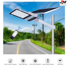 Load image into Gallery viewer, Image of BigM 300w solar street light installed on a street
