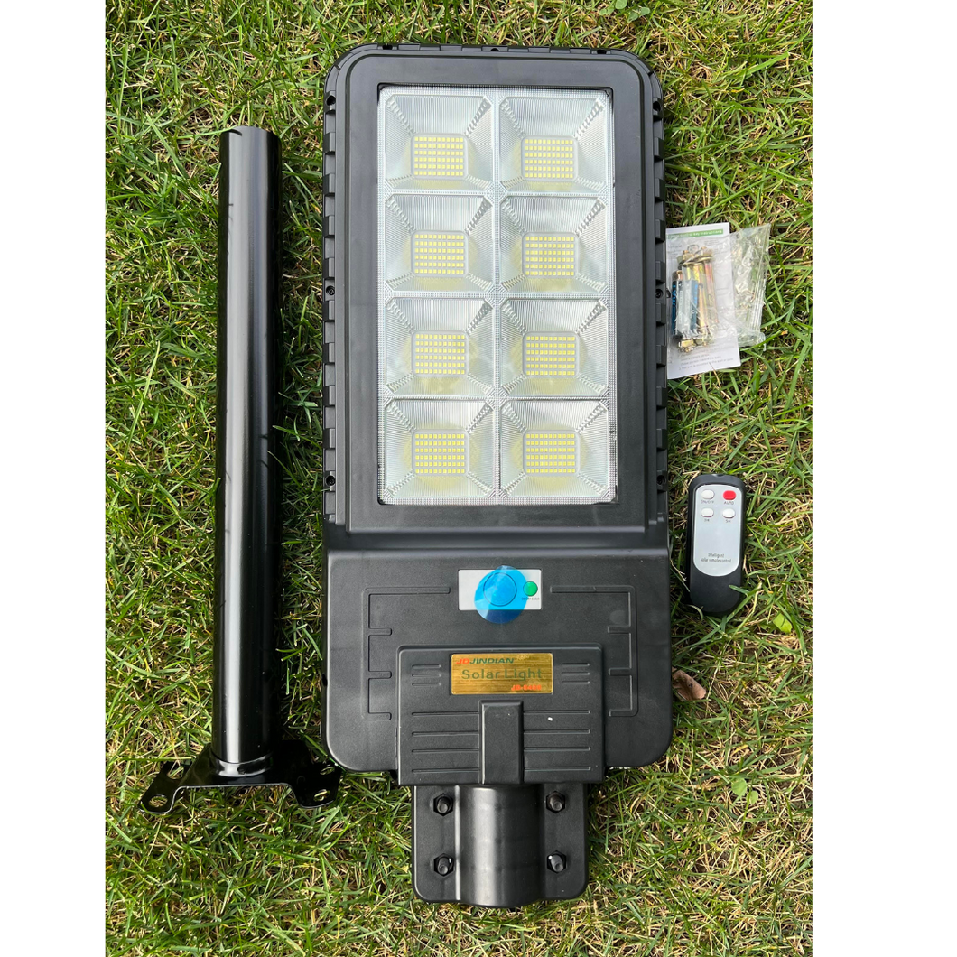 BigM 400W Solar Street Light with remote, metal bracket, instruction manual