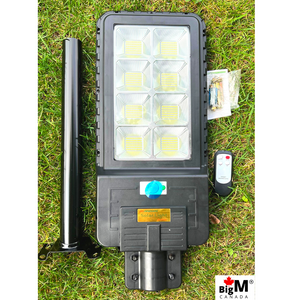 Image of BigM 400W Solar Street Light with remote, metal bracket, instruction manual