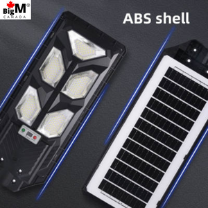 Image of a beautifully designed BigM 500w solar street lights made of durable ABS shell