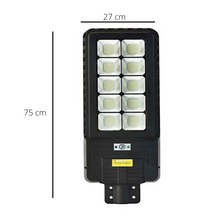 Load image into Gallery viewer, Image of BigM heavy duty 500w Solar Streets Light with measurements
