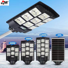 Load image into Gallery viewer, Image of BigM Heavy Duty 600W 900W 1200W LED Best Solar Street Lights for Outdoor Commercial Parking Lots Buildings Plazas Farms Playgrounds Campgrounds Driveways Pathways LArge Backyards
