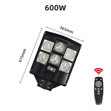 Load image into Gallery viewer, BigM 600W Heavy Duty Solar Street Light with measurements
