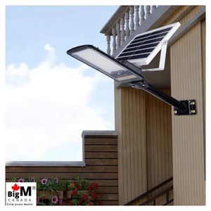 BigM 80W Solar Street Lights are easy to install on the wall, posts