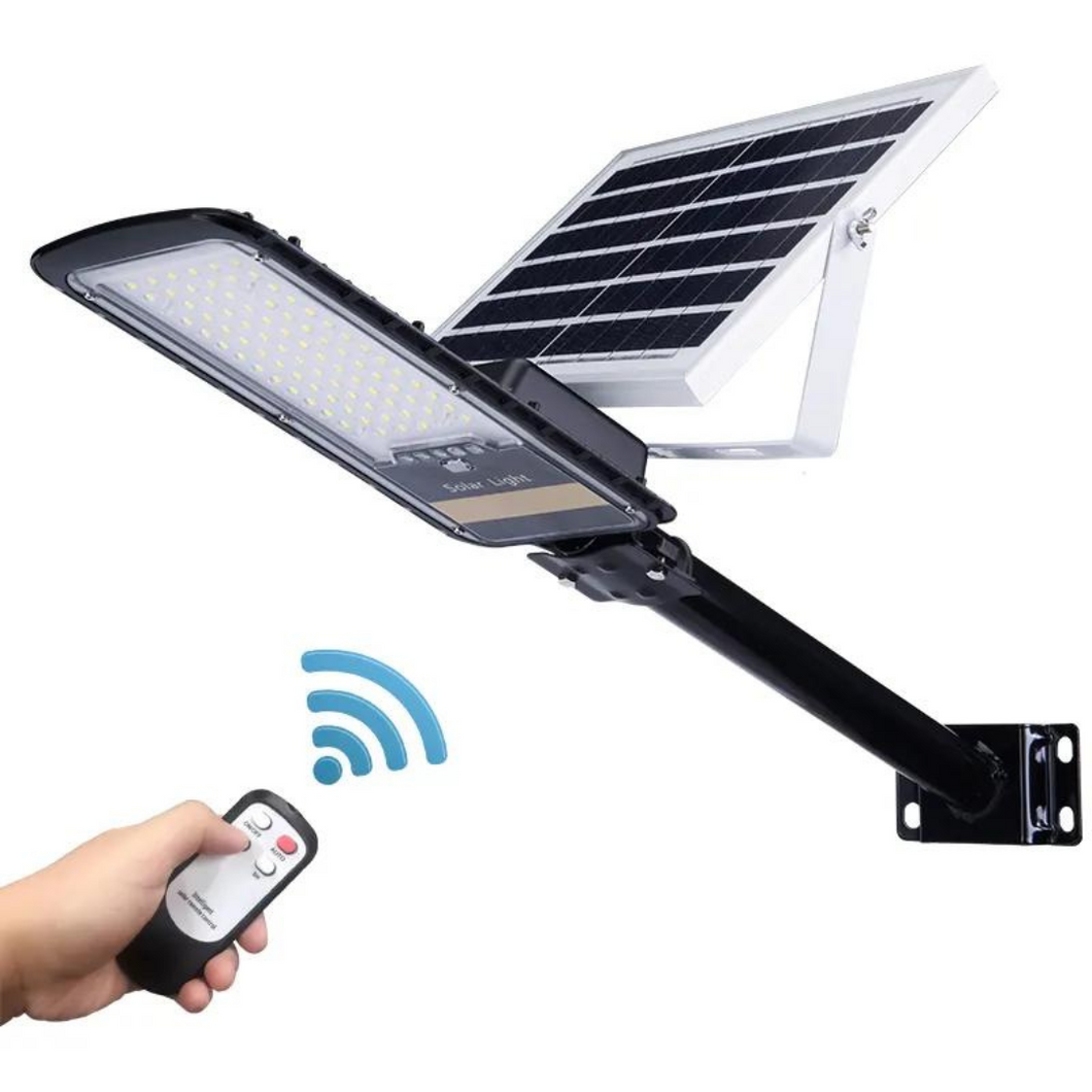 BigM 80W Solar Street Lights with Aluminum Body Adjustable Solar Panel and a remote