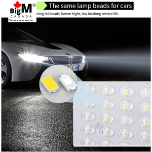BigM 80W Solar Street Lights with Aluminum Body Adjustable Solar Panel has the same bright led beads that being used in car