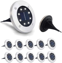 Load image into Gallery viewer, BigM Solar Landscaping RGB Color Changing 8 LED Garden Lights 4 Packs
