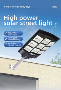 BigM 900W LED Commercial Solar Flood Lights turn on automatic all at dusk and works till dawn