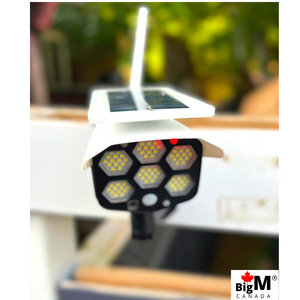 BigM Solar Powered  Fake Security Camera Floodlight is easy to install. this comes with proper instruction guidelines