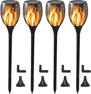 BigM 96 LED Solar Dancing Flame Lights with Wall mounts