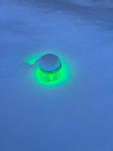 Load image into Gallery viewer, BigM RGB Color Changing Solar Mushroom Lights are glowing beautifully in the snow
