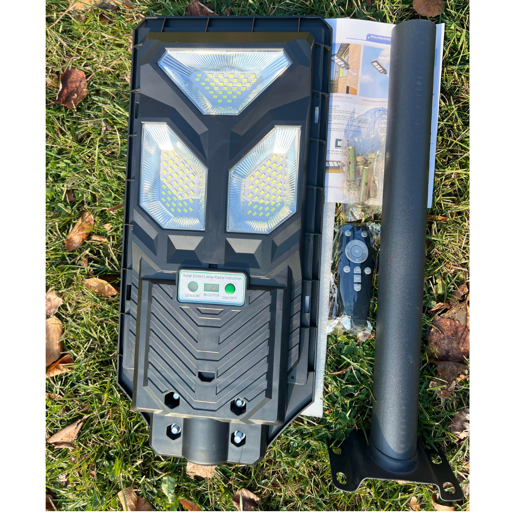 Image of BigM 300W LED Solar Street Light With a Remote and large solar panel