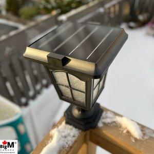 BigM Elegant Looking Vintage Style Solar Post Lights add an elegance look to a deckup a deck