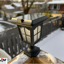 Load image into Gallery viewer, BigM Elegant Looking Vintage Style Solar Post Lights are easy to install
