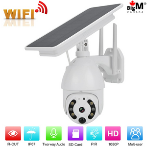 BigM  Solar Wifi Camera with Motion Detection is completely wireless and need to be connected with the wifi