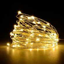 Cargar imagen en el visor de la galería, BigM LED solar fairy string lights for outdoor holiday decoration available in warm white color
