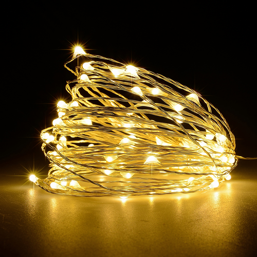 BigM LED solar fairy string lights for outdoor holiday decoration available in warm white color
